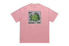Розовая футболка с рисунком "портал в измерение vortex"