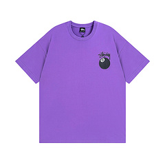 Базовая лавандовая футболка Stussy "шар №8" из хлопка