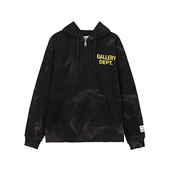 GALLERY DEPT черное брендовое зип худи с фирменным лого
