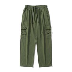 Брюки-карго бренда TXC Pants зеленого цвета из хлопка