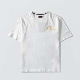 Классическая белая с лого Evisu из натурального хлопка футболка