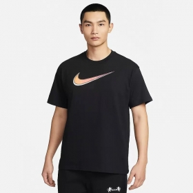 Nike футболка из качественного материал в черном цвете