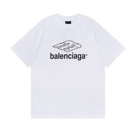 Balenciaga с округлым вырезом горловины футболка в белом цвете