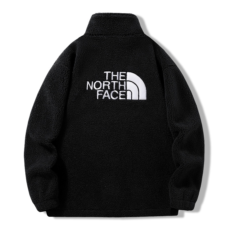Утепленная чёрная шерпа The North Face куртка с флисовой подкладкой