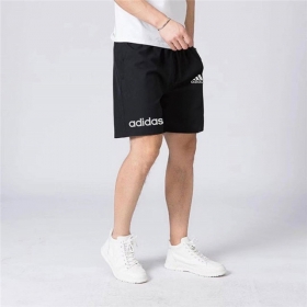 Чёрные со светоотражающим логотипом Adidas спортивные шорты