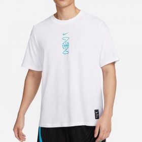 Nike футболка повседневная в белом цвете с принтом на груди