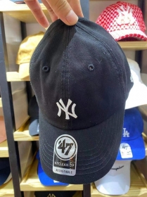 Чёрная кепка с люверсами для вентиляции с логотипом NY