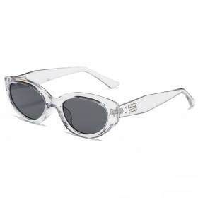 Прозрачные солнцезащитные очки с чёрными линзами 