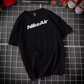 Классическая чёрная футболка с логотипом Nike Air из 100% хлопка