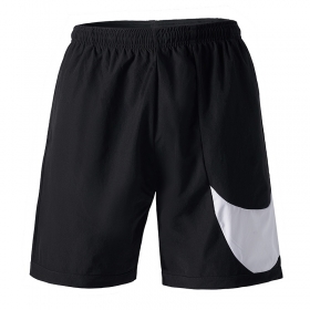 Спортивные чёрные шорты Nike на резинке с внутренним шнурком