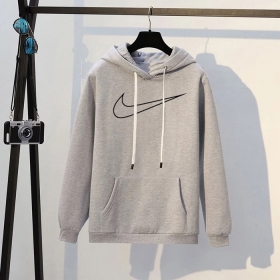 Серый худи Nike Swoosh c контурным лого на груди