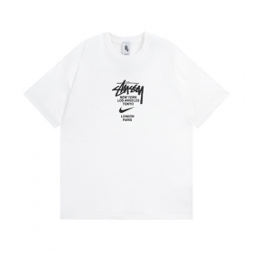 Белая с короткими рукавами футболка с логотипом Stussy & Nike