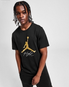 Черная футболка Nike Jordan с округлым вырезом горловины