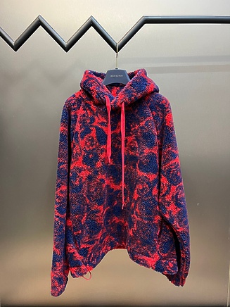 Burberry сине-розового цвета легкое худи свободного кроя